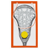 Petit Sac Cadeau Équipe de crosse de filles Orange (Dos)