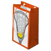 Petit Sac Cadeau Équipe de crosse de filles Orange (Dos Angle)