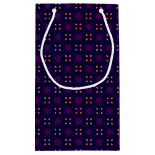 Petit Sac Cadeau Équipe sportive violette et orange School Spirit