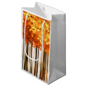 Petit Sac Cadeau Érable d'automne forêt d'automne bois d'automne gr (Devant Angle)