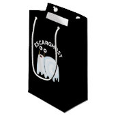 Petit Sac Cadeau Escarghost Amusant Français Ghost Snail Pun Dark B (Devant Angle)