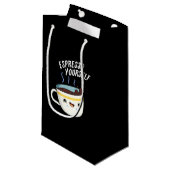 Petit Sac Cadeau Espresso Yourself amusant jeu de café (Devant Angle)