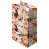 Petit Sac Cadeau Esprit d'automne Motif d'aquarelle douillet (Devant Angle)