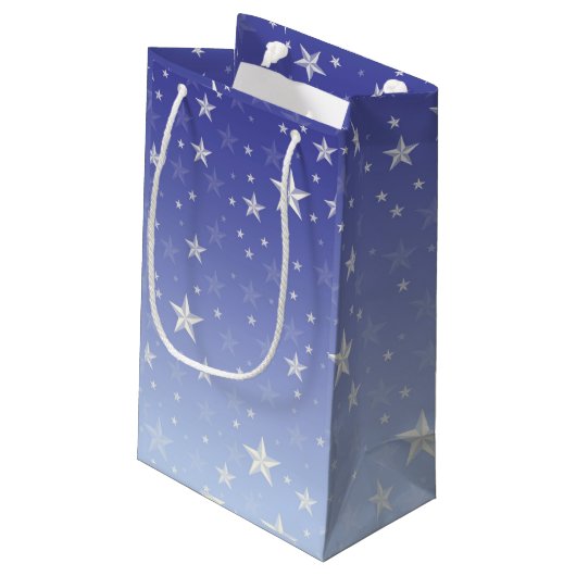 Petit Sac Cadeau Étoile bleue (Dos Angle)