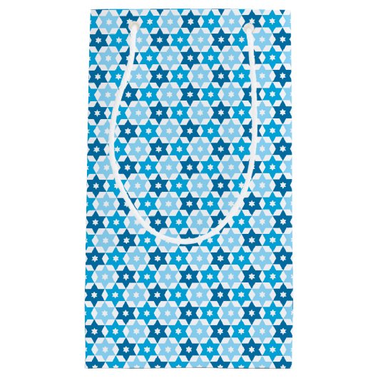 Petit Sac Cadeau Étoile Bleue De David (Devant)