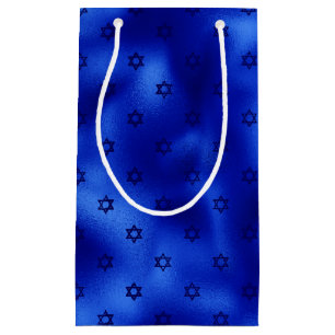 Petit Sac Cadeau Étoile bleue royale de David Hanoukka