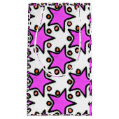 Petit Sac Cadeau Étoiles roses (Devant)