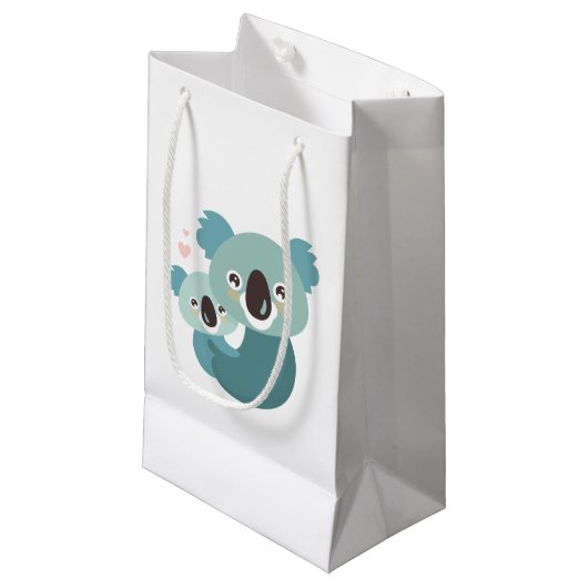 Petit Sac Cadeau Étreindre doux de mère et de bébé de koala de (Devant Angle)
