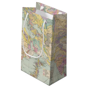 Petit Sac Cadeau Europa d'Asien u - carte d'atlas de l'Asie et de