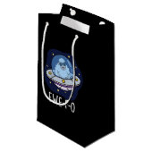 Petit Sac Cadeau Ewe-F-O Funny UFO Pun Dark BG (Devant Angle)