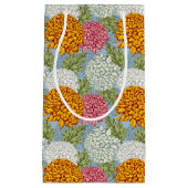 Petit Sac Cadeau Excellent motif avec des chrysanthèmes (Devant)