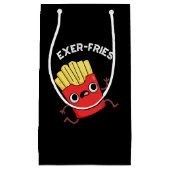 Petit Sac Cadeau Exer frites Funny Fries Puns Dark BG (Devant)