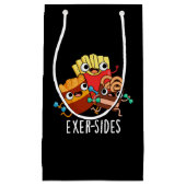 Petit Sac Cadeau Exer-side Funny Exercice Pun Dark BG (Devant)