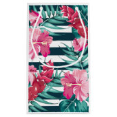 Petit Sac Cadeau Exotic Summer Floral rayé (Dos)