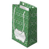 Petit Sac Cadeau Fairisle Noël Motif (Devant Angle)