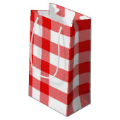 Petit Sac Cadeau Faisceaux de buffles rouges et blancs (Dos Angle)