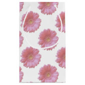 Petit Sac Cadeau Faisée de gerbera rose pâle (Dos)