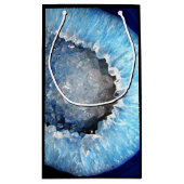 Petit Sac Cadeau Falln Geode en cristal bleu (Dos)