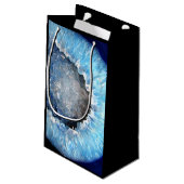 Petit Sac Cadeau Falln Geode en cristal bleu (Dos Angle)