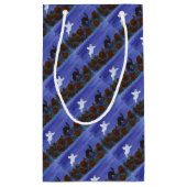 Petit Sac Cadeau Fantôme et chat noir dans le patch Citrouille (Dos)