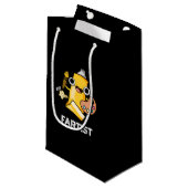 Petit Sac Cadeau Fartist Funny Artist Pun Dark BG (Devant Angle)