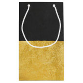 Petit Sac Cadeau Faux Gold Foil et Chalkboard (Dos)