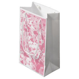 Petit Sac Cadeau Faux Texture Marbre Bouchon d'aile - Joli rose