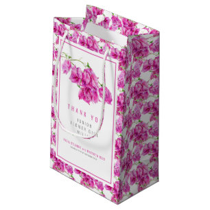 Petit Sac Cadeau Faveur de mariage junior fille aux fleurs de bouga