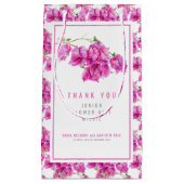 Petit Sac Cadeau Faveur de mariage junior fille aux fleurs de bouga (Devant)