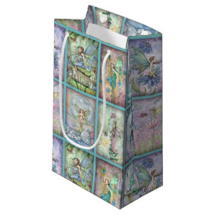 Petit Sac Cadeau Fées de fleurs à l'aquarelle Art fantastique