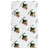 Petit Sac Cadeau Feliz Navidad Monkey (Devant)