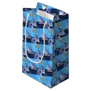 Petit Sac Cadeau Feluccas sur le Nil Peinture d'Alfred Fox