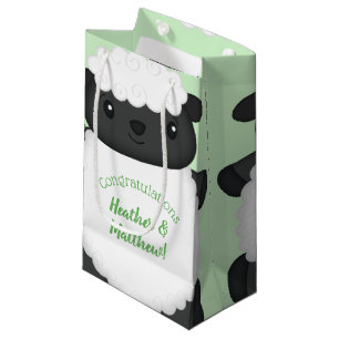 Petit Sac Cadeau Ferme de Baby showers à moutons