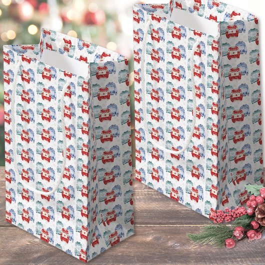 Petit Sac Cadeau Festif Motif de sueur moche Noël