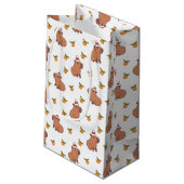 Petit Sac Cadeau Festive Capybara Noël (Dos Angle)
