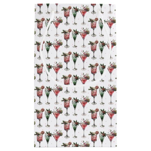 Petit Sac Cadeau Festive Christmas Pattern (Dos)