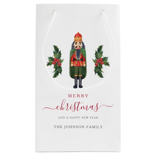 Petit Sac Cadeau Festive Cute Nutcracker Noël (Dos)