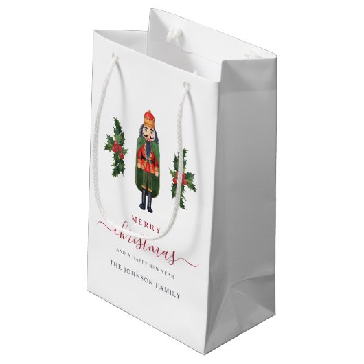 Petit Sac Cadeau Festive Cute Nutcracker Noël (Dos Angle)