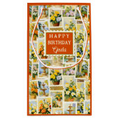 Petit Sac Cadeau Festive Italian Pattern Small (Dos)