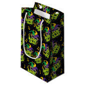 Petit Sac Cadeau Festive Mardi Gras (Devant Angle)