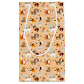 Petit Sac Cadeau Festive Winter Puppy Scarves (Dos)