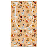 Petit Sac Cadeau Festive Winter Puppy Scarves (Devant)