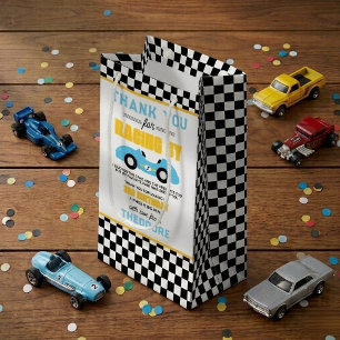 Petit Sac Cadeau Fête d'anniversaire 3 ans Fast & Three voiture de