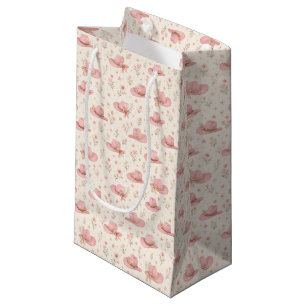 Petit Sac Cadeau Fête d'anniversaire de Cowgirl occidentale Rose Bé