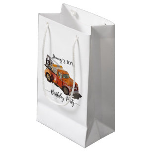 Petit Sac Cadeau Fête d'anniversaire de garçons avec dépanneuse
