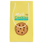 Petit Sac Cadeau Fête d'anniversaire du lait et des biscuits (Devant)