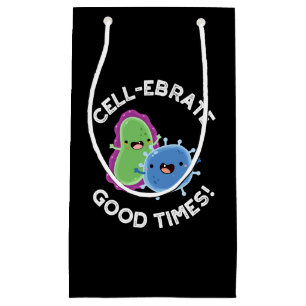 Petit Sac Cadeau Fête de cellule Bon Temps Drôle Bactéries Pun Dark