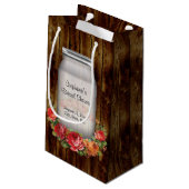 Petit Sac Cadeau Fête de la mariée de guirlande de fleur de pot de (Dos Angle)