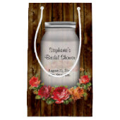 Petit Sac Cadeau Fête de la mariée de guirlande de fleur de pot de (Devant)