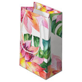 Petit Sac Cadeau Fête de l'mariée| Merci d'aquarelle tropicale (Dos Angle)